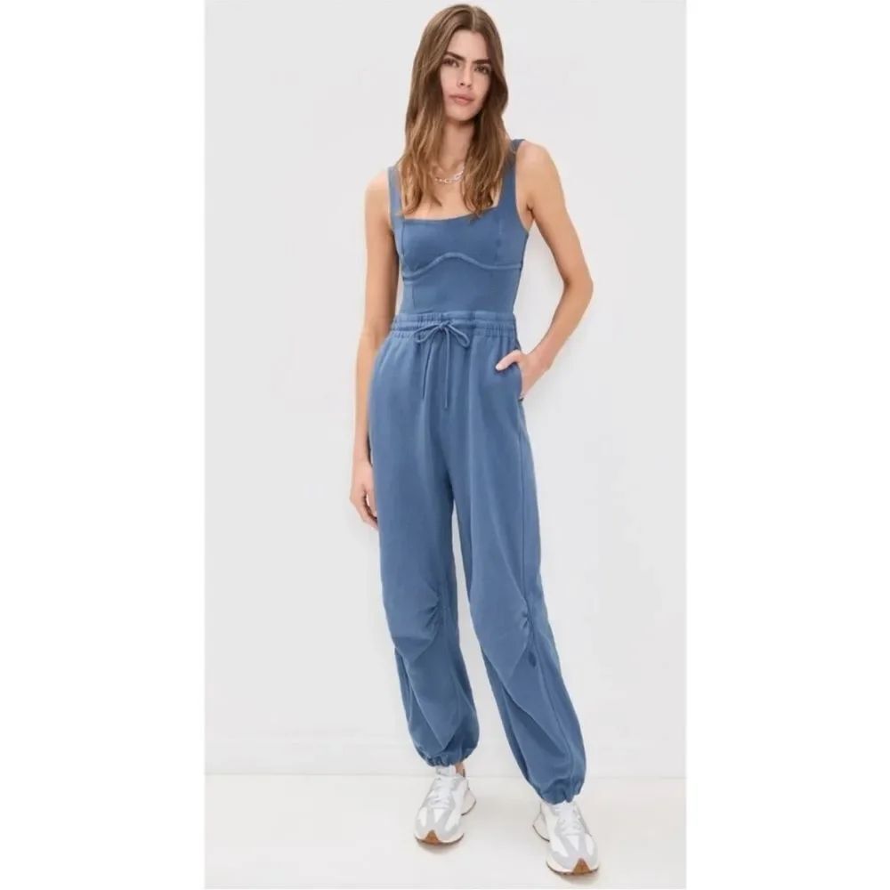 NWT Free People Inbound Onesie Size Medium Color Skyline Misty Blue